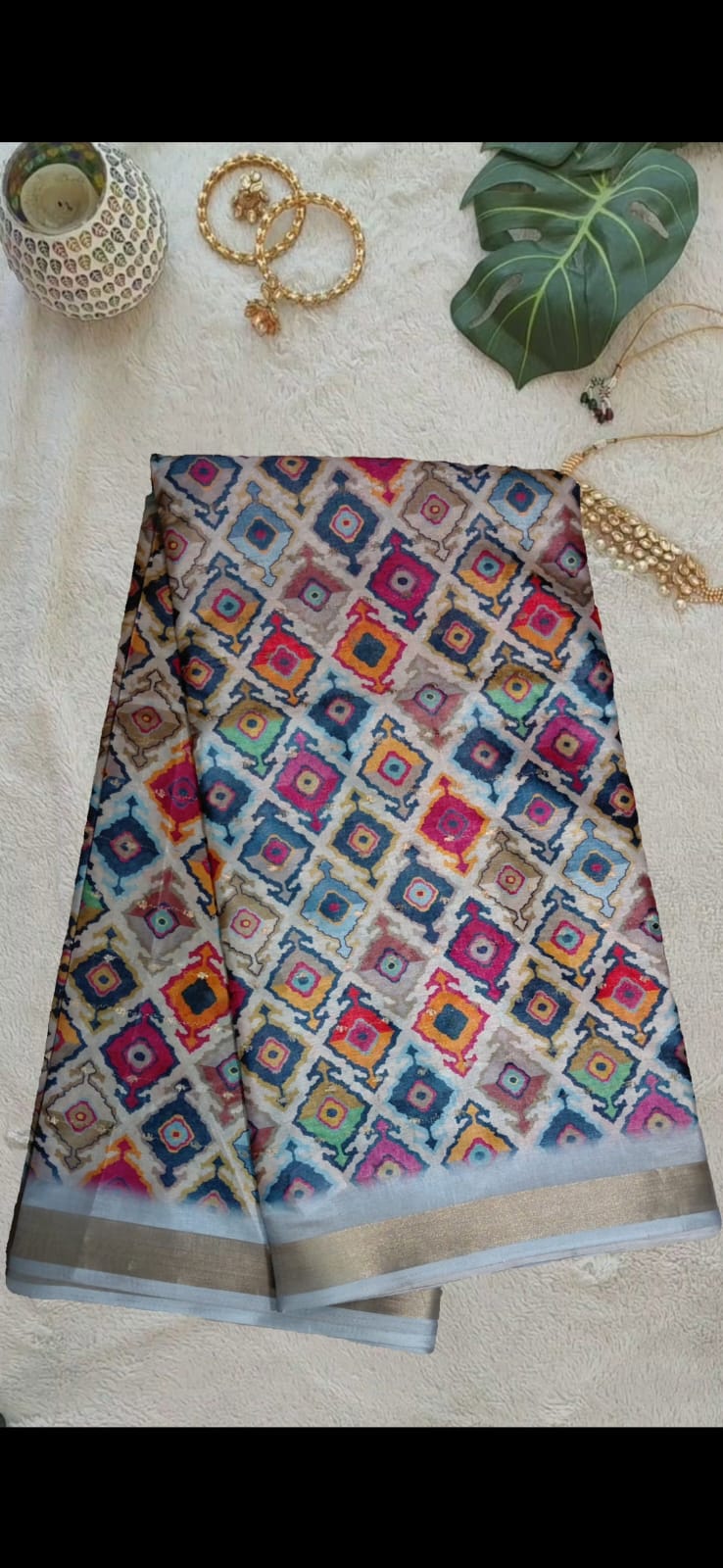 Paper Silk Satyapole Saree